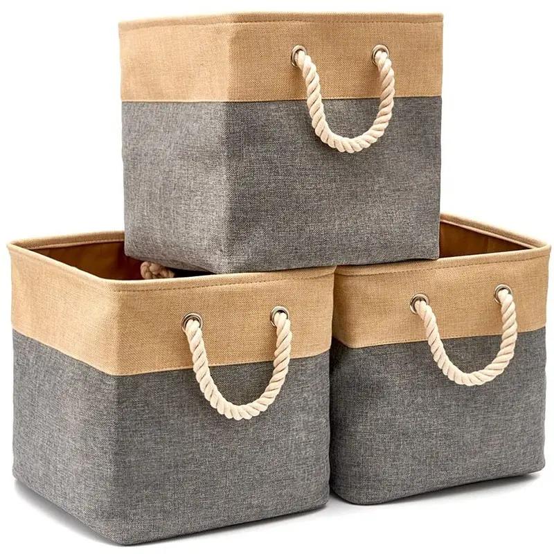 Panier de rangement à linge sac en tissu pliable