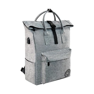 Sac à dos gris enroulable à longue poignée