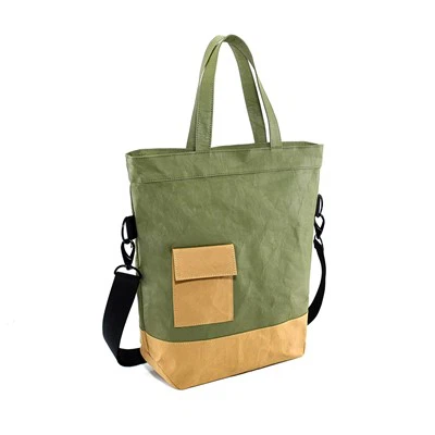 Sac à bandoulière fourre-tout en papier lavable