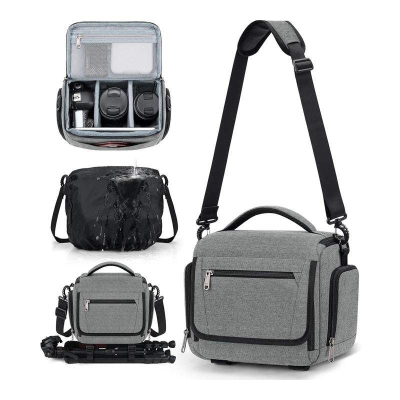 Compact Camera Sling Shoulder Bag with Rain Cover Compact Camera Sling Shoulder Bag with Rain Cover