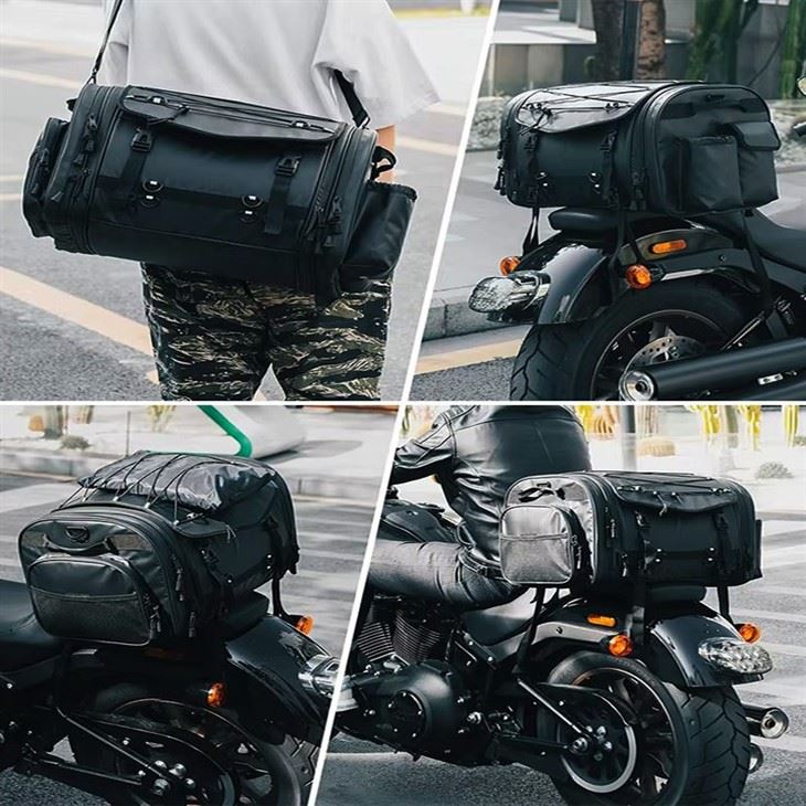 Motorcycle Expandable Tunnel Bag With Rain Cover best